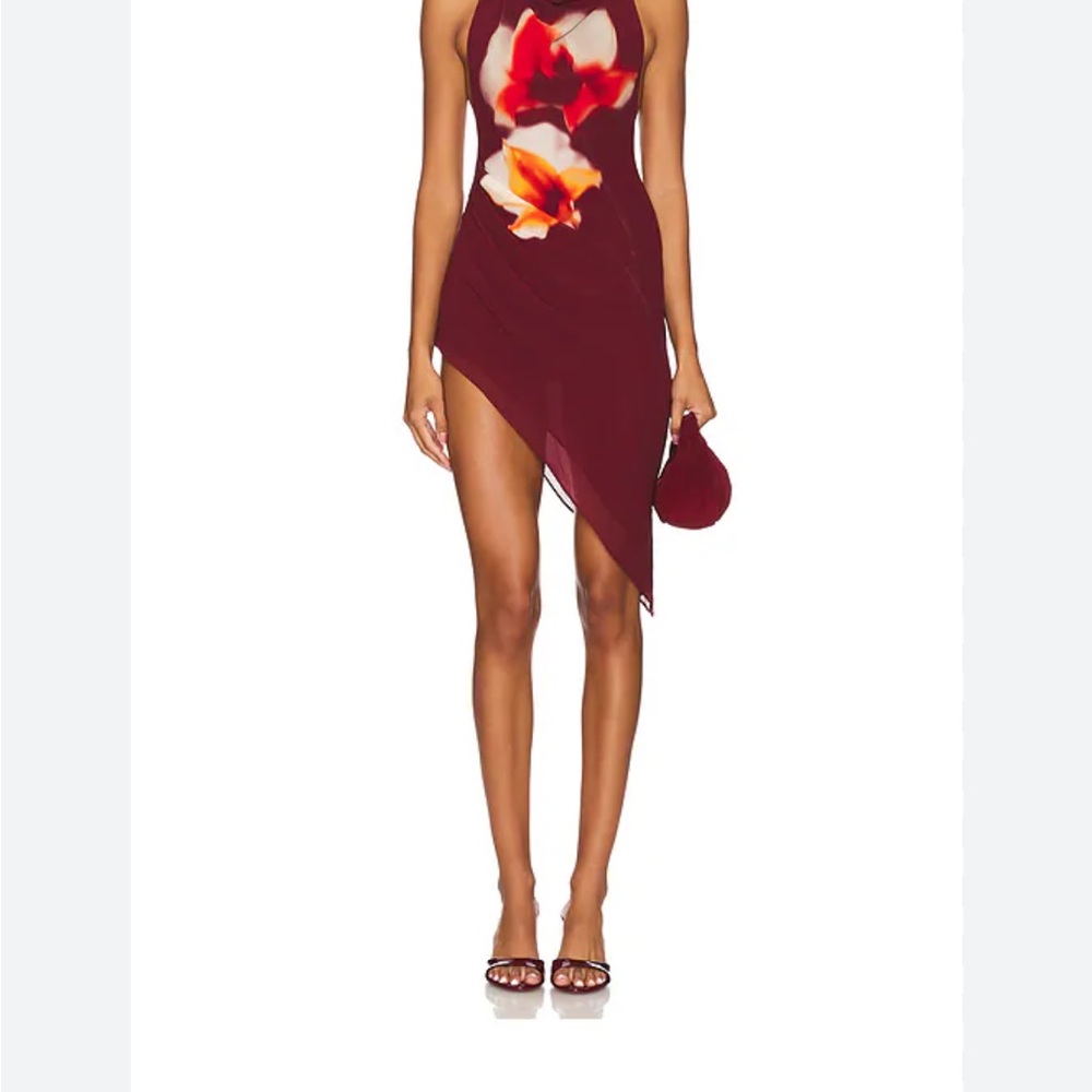 Fun Red Floral Dress